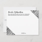 4.25x5.5 Advice Card Boho Buffalo Tribal Muster B Einladung (Vorderseite)