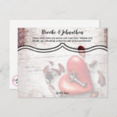 4.25x5.5 Advice Card Country Wood Key für mein Her Einladung (Vorne/Hinten)