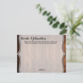 4.25x5.5 Advice Card Stall Holz Land Rustikal Einladung (Stehend Vorderseite)