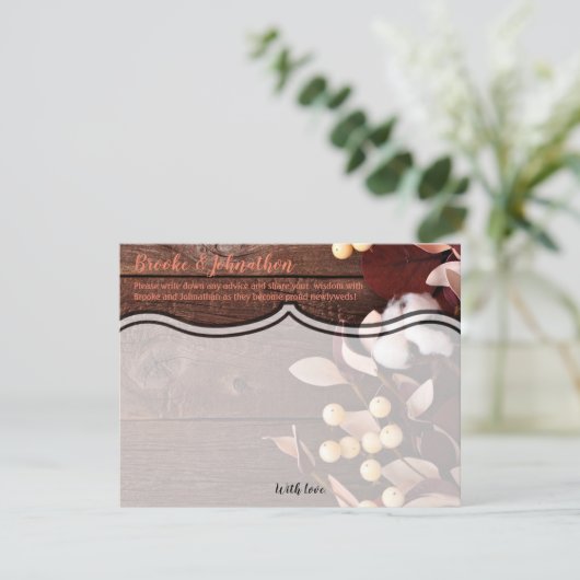 4.25x5.5 Beratungskarte Baumwollzweig auf der Dunk Einladung (Stehend Vorderseite)