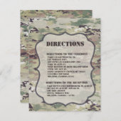 4.25x5.5 Direction Card Army Air Force OCP Camoufl Einladung (Vorne/Hinten)