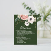 4.25x5.5 Direction Card Geometric Garden Rose Hunt Einladung (Stehend Vorderseite)