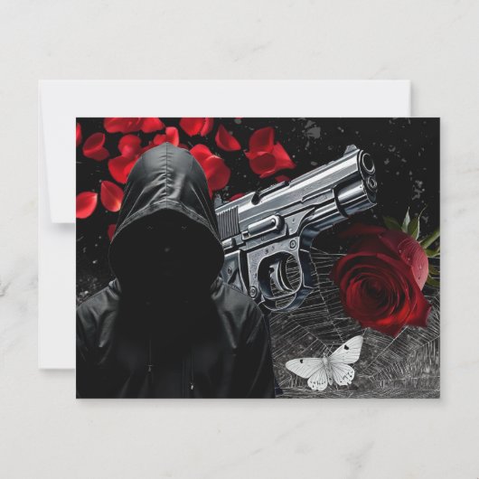 4.25x5.5 Direction Card Haunting Adeline Zade Mead Einladung (Rückseite)