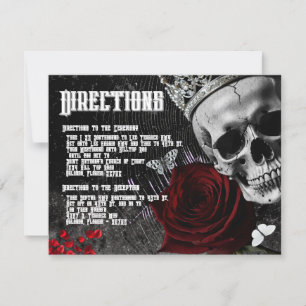 4.25x5.5 Direction Card Haunting Adeline Zade Mead Einladung