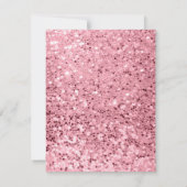 4.25x5.5 Direction Card Rose Gold Glitzer Einladung (Rückseite)