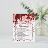 4.25x5.5 Direktionskarte Spritzer Vampire Got Einladung (Stehend Vorderseite)