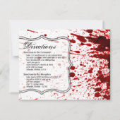 4.25x5.5 Direktionskarte Spritzer Vampire Got Einladung (Vorderseite)