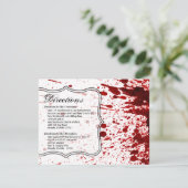 4.25x5.5 Direktionskarte Spritzer Vampire Got Einladung (Stehend Vorderseite)