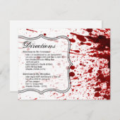 4.25x5.5 Direktionskarte Spritzer Vampire Got Einladung (Vorne/Hinten)