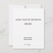 4,25x5,5" Doppelseitenkartendruck RSVP Karte (Rückseite)