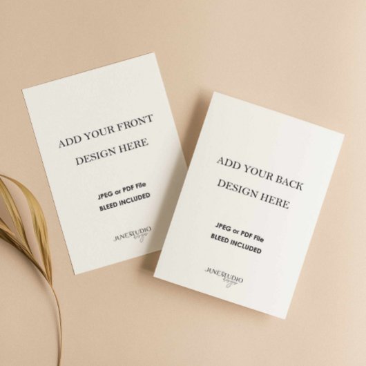 4,25x5,5" Doppelseitenkartendruck RSVP Karte