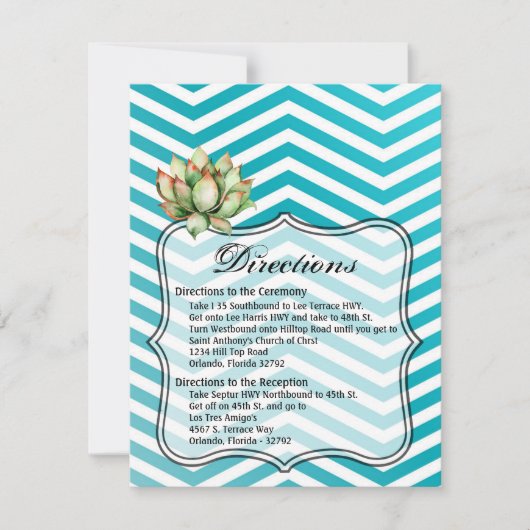 4.25x5.5 Fahrtkarte Boho Cacti Cactus Succulen Einladung (Vorderseite)