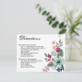 4.25x5.5 Fahrtkarte Tropische Blume auf Weiß Einladung (Stehend Vorderseite)