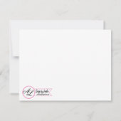 4.25x5.5 Fahrtkarte Tropische Blume auf Weiß Einladung (Rückseite)