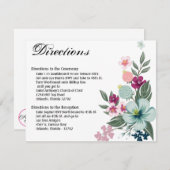 4.25x5.5 Fahrtkarte Tropische Blume auf Weiß Einladung (Vorne/Hinten)