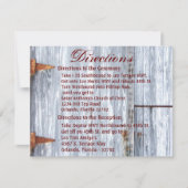 4.25x5.5 Fahrtkarte Weißer Holzstall Einladung (Vorderseite)