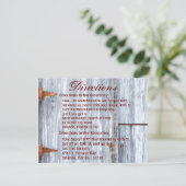 4.25x5.5 Fahrtkarte Weißer Holzstall Einladung (Stehend Vorderseite)