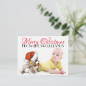 4.25x5.5 Foto Weihnachtskarte Feiertagskarte (Stehend Vorderseite)