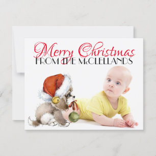 4.25x5.5 Foto Weihnachtskarte Feiertagskarte