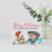 4.25x5.5 Foto Weihnachtskarte Feiertagskarte (Stehend Vorderseite)