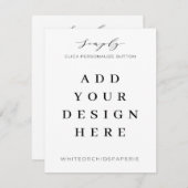 4,25x5,5"-Karten, Druck Begleitkarte (Vorne/Hinten)