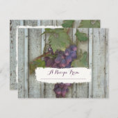 4.25x5.5 Papierrezeptkarten Brautparty Weinberg (Vorne/Hinten)