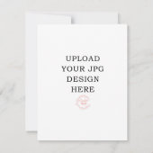 4.25x5.5 Prayer Card - Laden Sie Ihr eigenes Desig RSVP Karte (Rückseite)