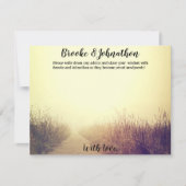 4.25x5.5 Ratenkarte Sonnenaufgangsweg - Gehweg Einladung (Vorderseite)