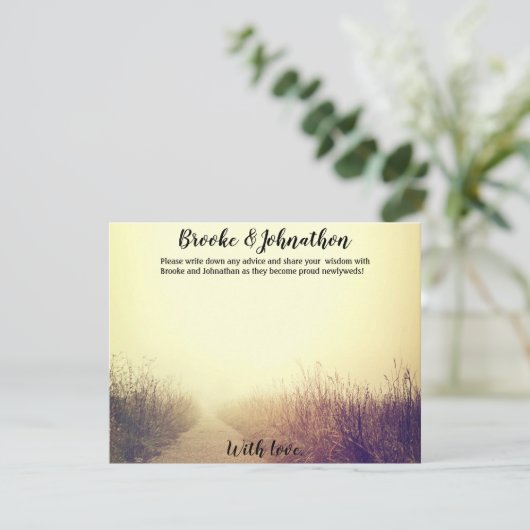 4.25x5.5 Ratenkarte Sonnenaufgangsweg - Gehweg Einladung (Stehend Vorderseite)