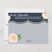 4.25x5.5 Ratenkarte Weiße Blume mit Blüten auf Dun Einladung (Vorderseite)