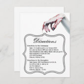 4.25x5.5 Richtung Cardv zombie Tropfen vampi Einladung (Vorne/Hinten)