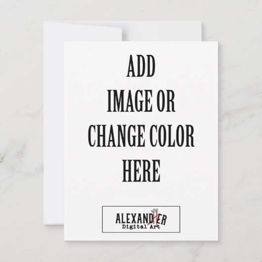 4,25x5,5" Vertikale A2-Flachkarte Dankeskarte (Rückseite)