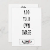 4,25x5,5" Vertikale A2-Flachkarte Dankeskarte (Vorne/Hinten)