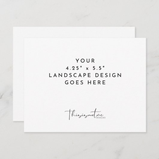 4.25x5.5" Vorlage für Kartendrucke (Vorne/Hinten)