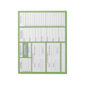 4-2-1 Mehltracker | Planer | Lebensmittelliste Notizblock (Rotiert)