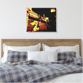 4/3 Uhr Leinwanddruck (Insitu (Schlafzimmer))