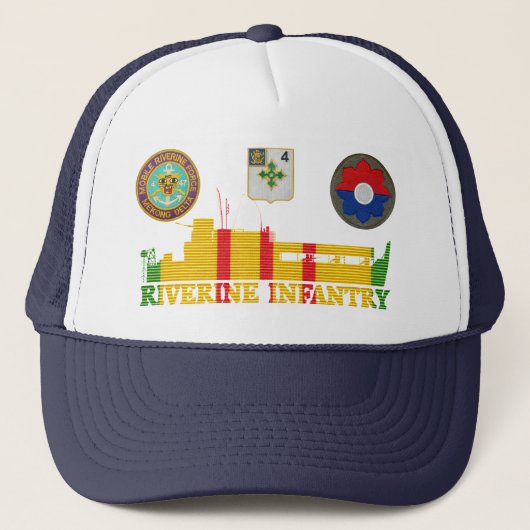 4/47th Inf. ATC-Tango-Boot u. Flecken-Hut Truckerkappe (Vorderseite)