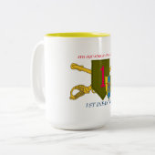 4. 4. CAV 1. INFANTERIE-TASSE DER GESCHWADER- ZWEIFARBIGE TASSE (Vorderseite Links)