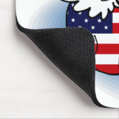 4. - 4. Juli Patriotische Schweine Mousepad (Ecke)