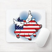 4. - 4. Juli Patriotische Schweine Mousepad (Mit Mouse)