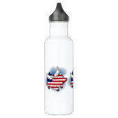 4. - 4. Juli Patriotische Schweine Trinkflasche (Links)