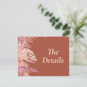 4.5 x 5.5 Angaben zur Hochzeit Begleitkarte (Stehend Vorderseite)