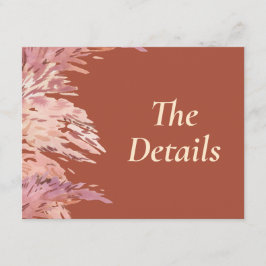 4.5 x 5.5 Angaben zur Hochzeit Begleitkarte