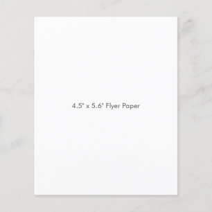 4,5" x 5,6" Flyer-Papier Flyer