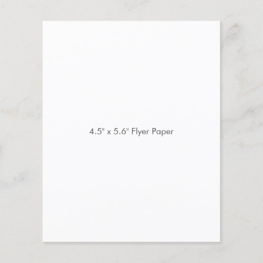 4,5" x 5,6" Flyer-Papier Flyer (Vorne)