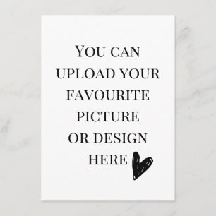 4,5" x 6,25" Gehäuse-Karte personalisieren - Portr Begleitkarte