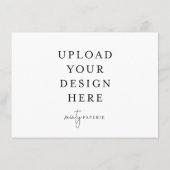 4,5" x 6,25" Umschließungskarte - Landschaft Begleitkarte (Rückseite)