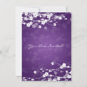 4.5x6.25 Babydusche Lila Einladung (Rückseite)