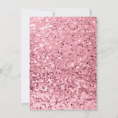 4.5x6.25 Danke, Card Rose Gold Glitzer Einladung (Rückseite)