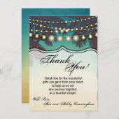 4.5x6.25 Danke, dass Sie Card Beach Sunset Palm Tr Einladung (Vorne/Hinten)